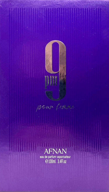 Afnan 9PM Femme Eau de Parfum for Women 3.4 oz (100ml) Spray – Seductive & Elegant Scent (Purple Edition)